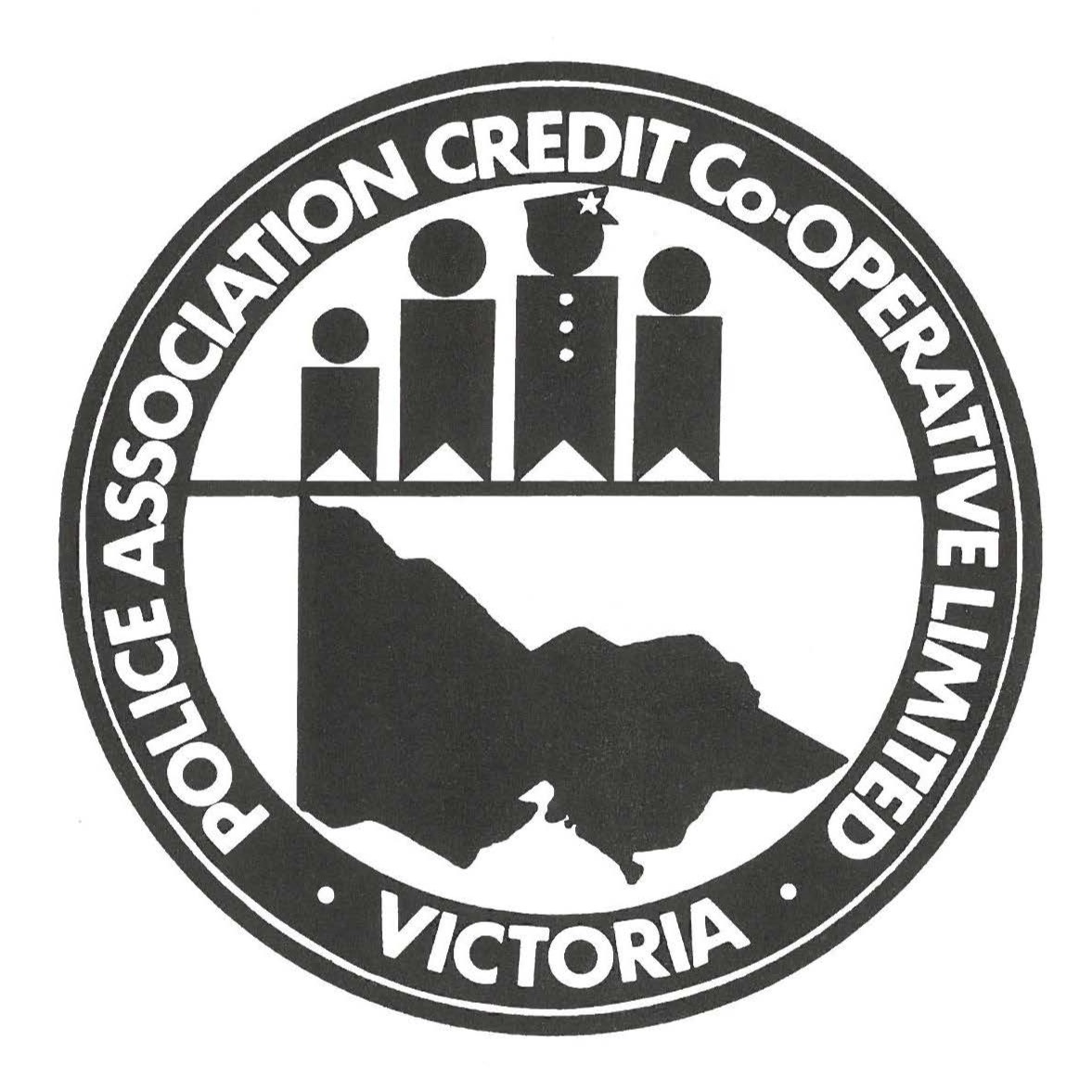 Original logo for the Police Association Credit Co-operative, now known as BankVic.