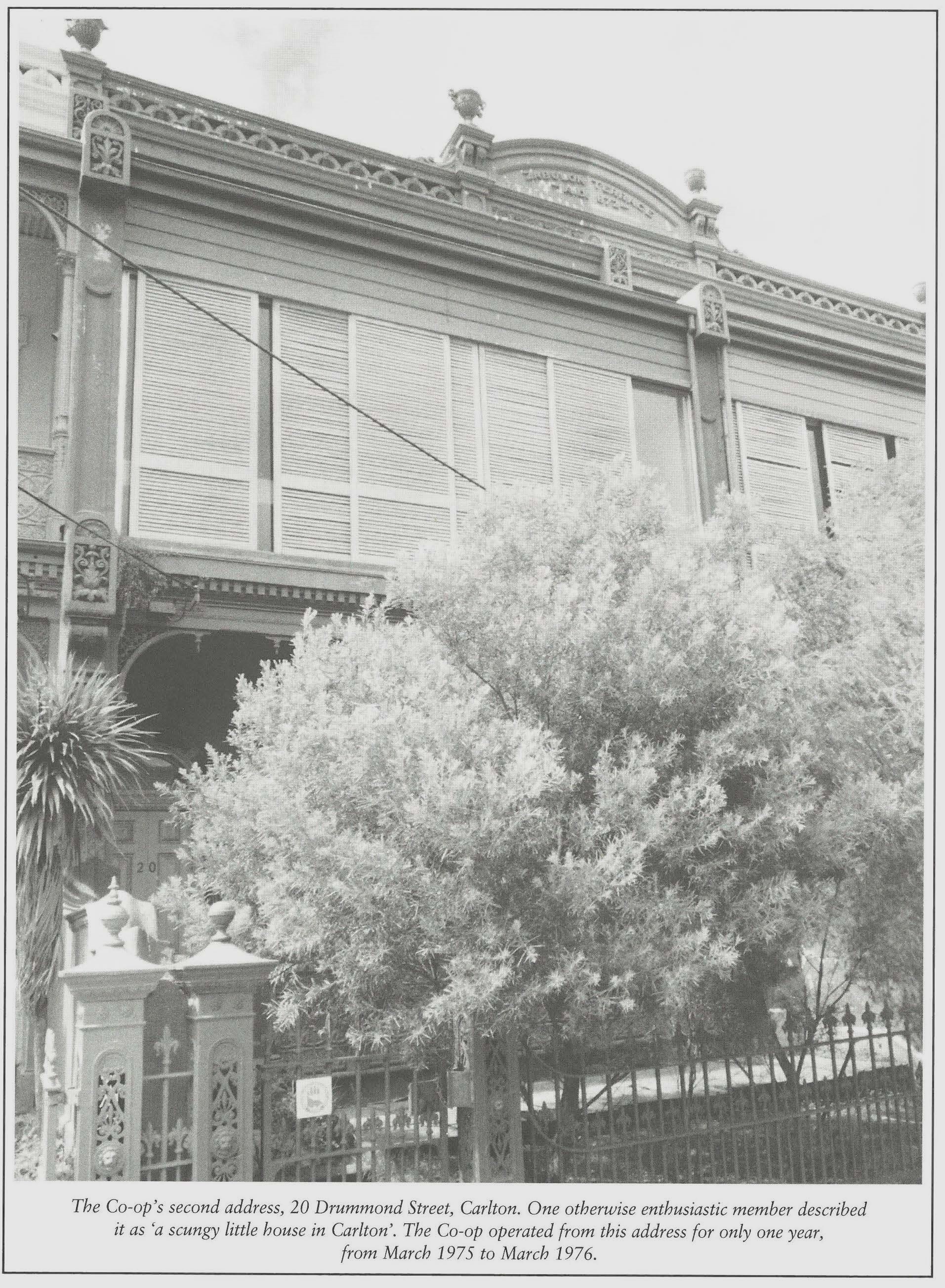 20 Drummond St, Carlton, was the first private office for BankVic